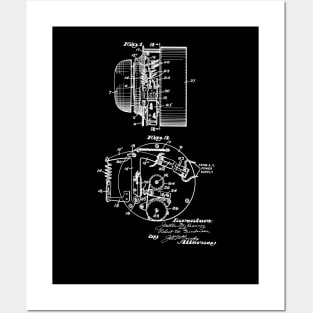 Fire Alarm Vintage Patent Drawing Funny Novelty Posters and Art